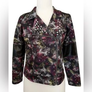 DISNEY D-Signed Special Edition Asymmetrical Studded Jacket Youth Size 6